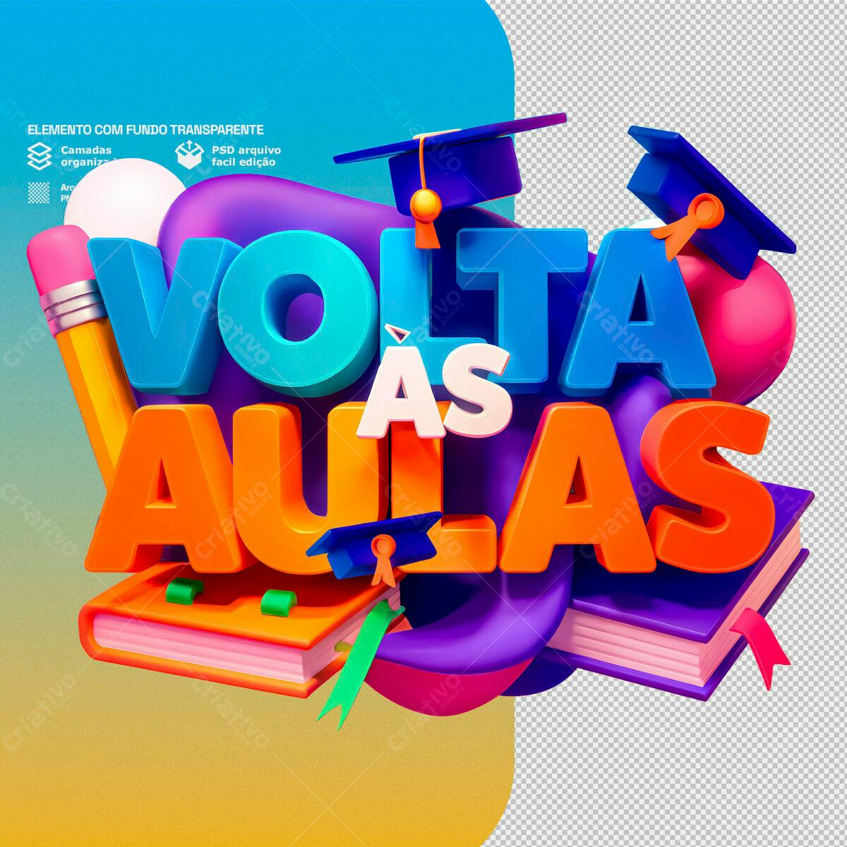 PSD para Volta às Aulas PSD Editável