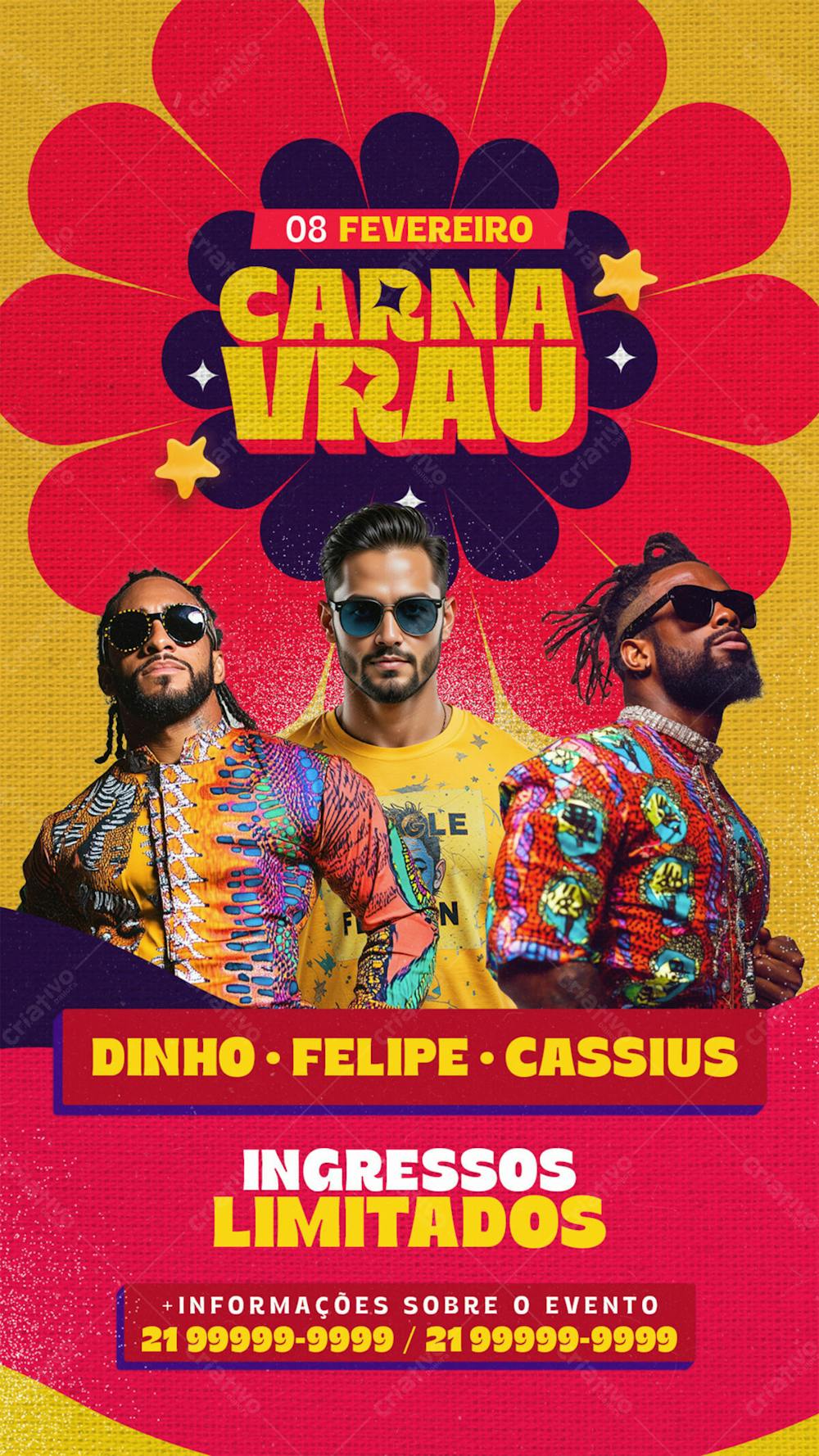 Flyer Evento Carna Vrau Story