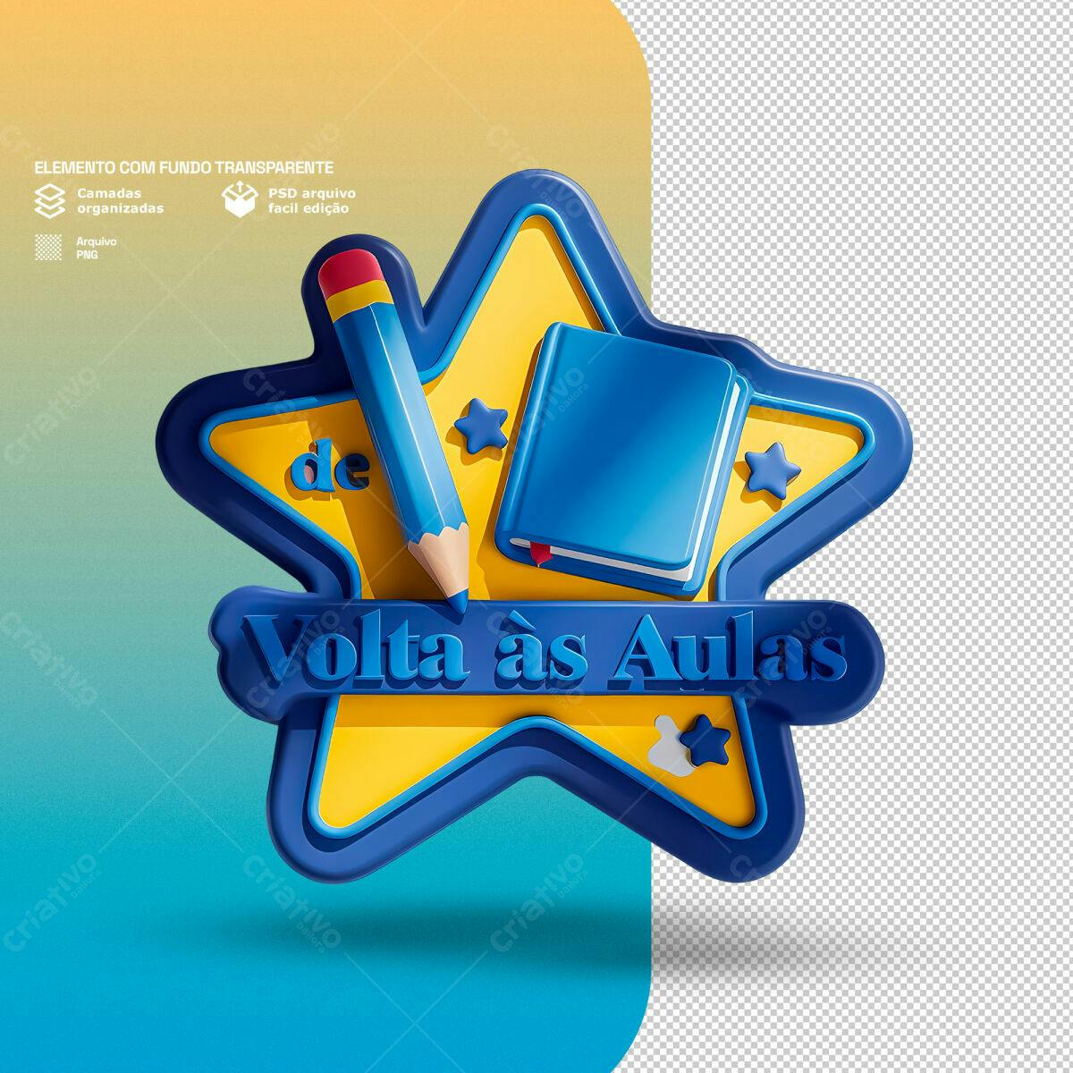 Banner Volta às Aulas PSD Editável