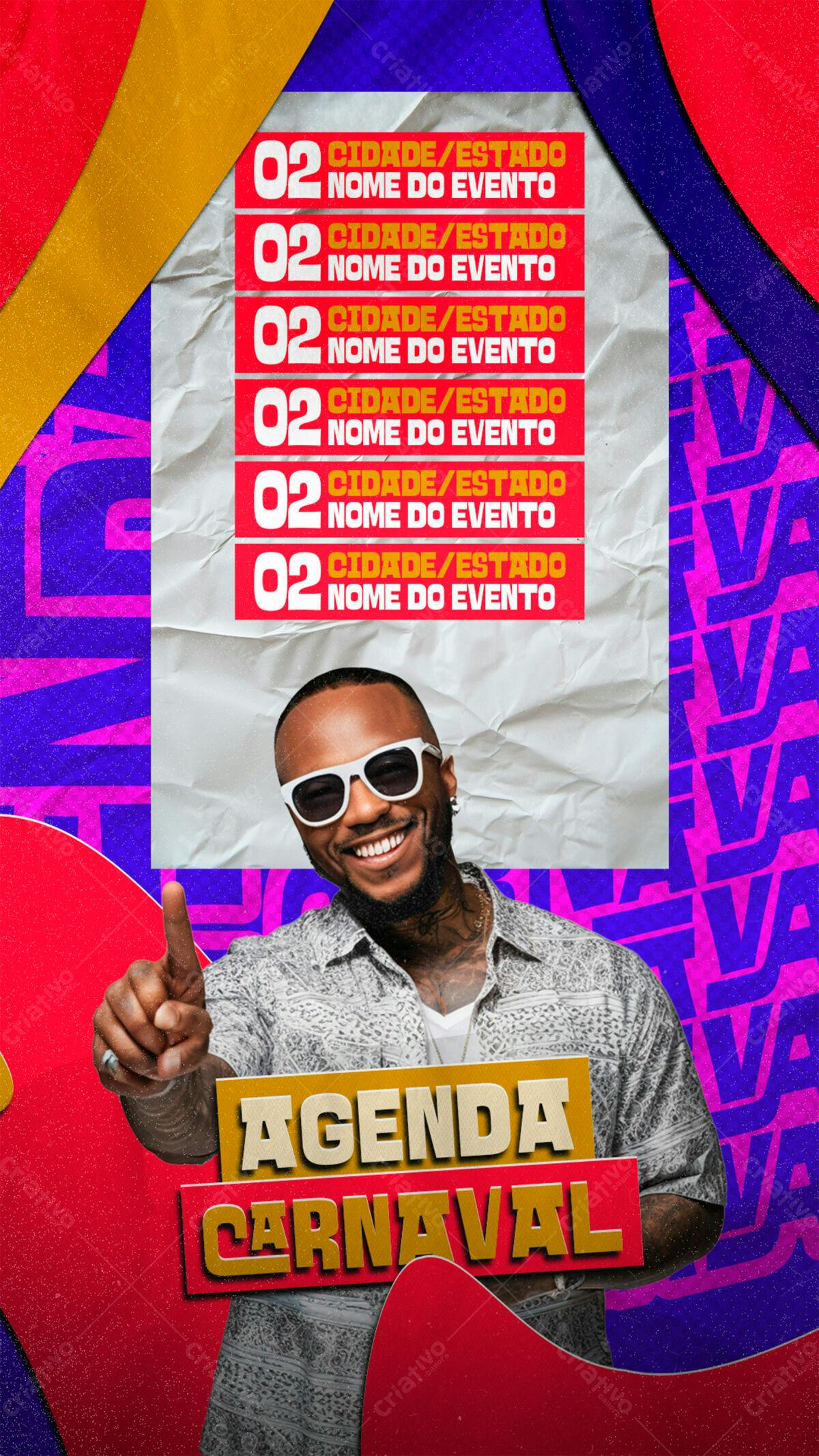 Flyer Carnaval PSD Editável