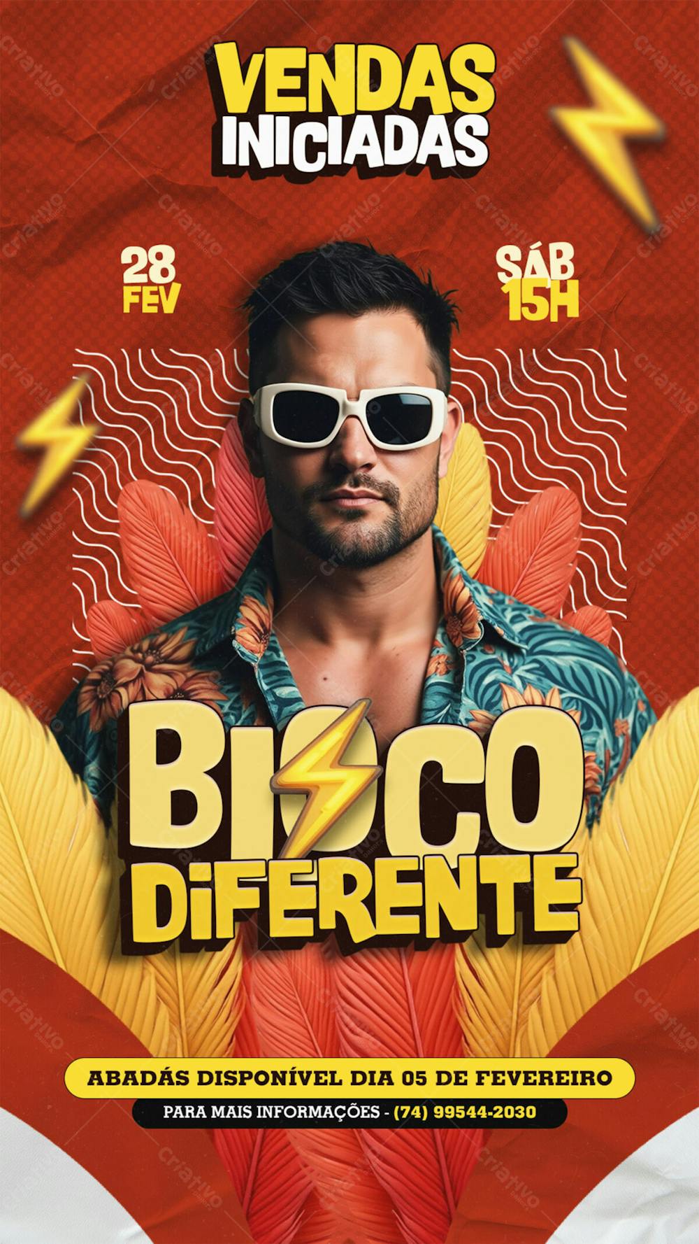 Flyer Evento Bloco Diferente Story