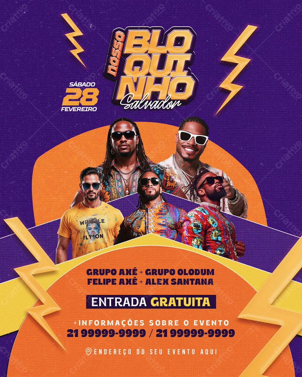 Flyer Evento Carna Folia Salvador Feed