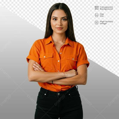 Pessoa Usando Roupa Laranja 31
