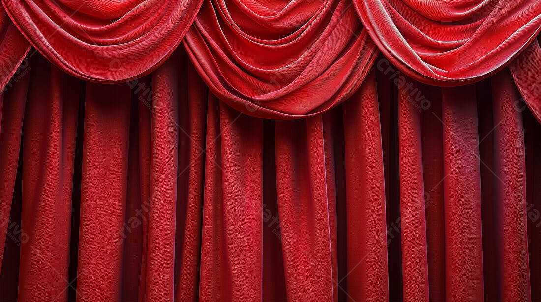 Textura tecido veludo vermelho para fundo cênico