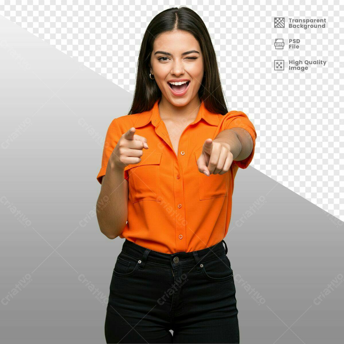Imagem de Mulher Sorrindo PSD Editável