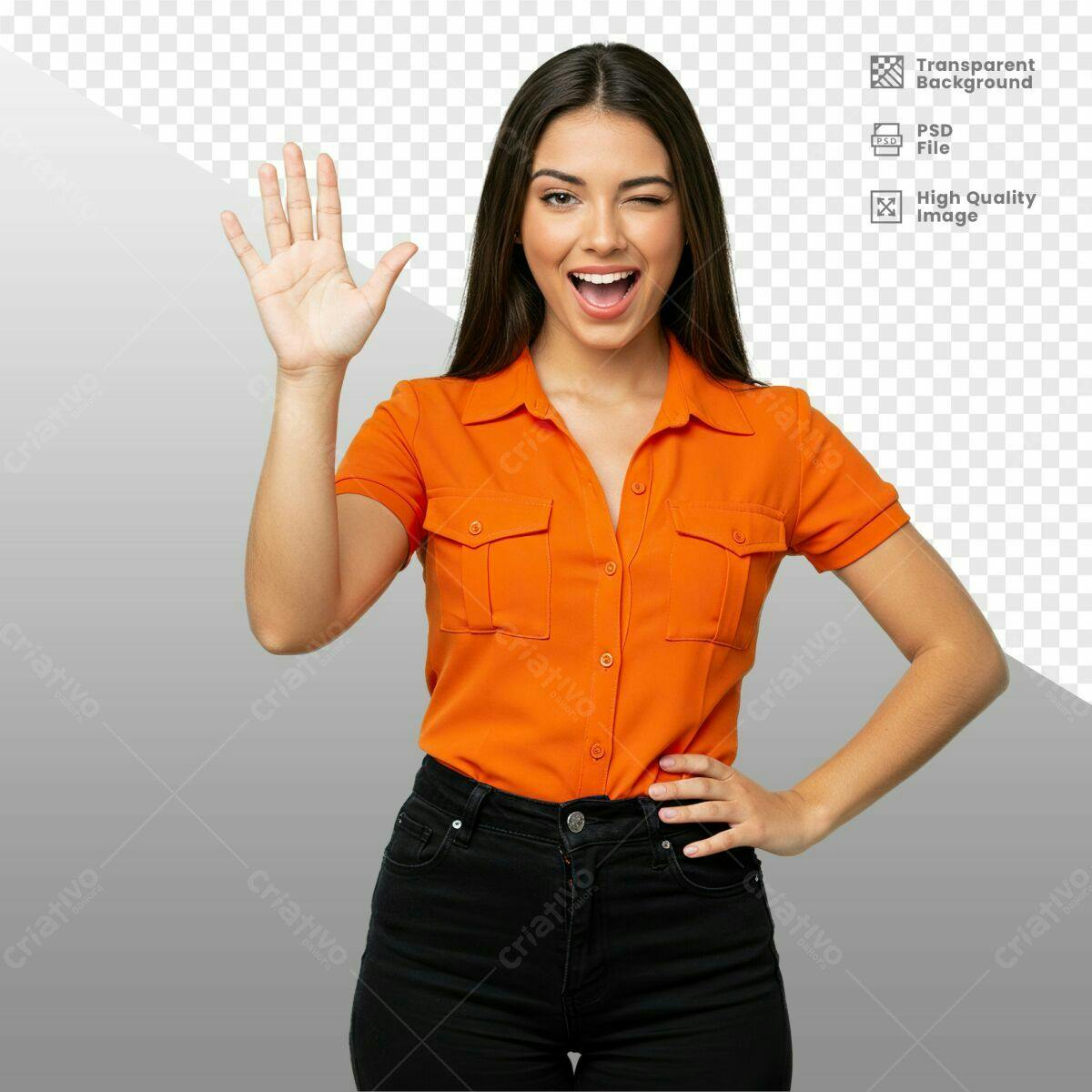 Imagem Pessoa Sorrindo PSD Editável