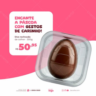 Modelo Psd Midia Social Folheto De Marketing Pascoa