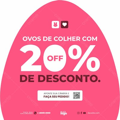 Modelo Psd Midia Social Folheto De Marketing Pascoa
