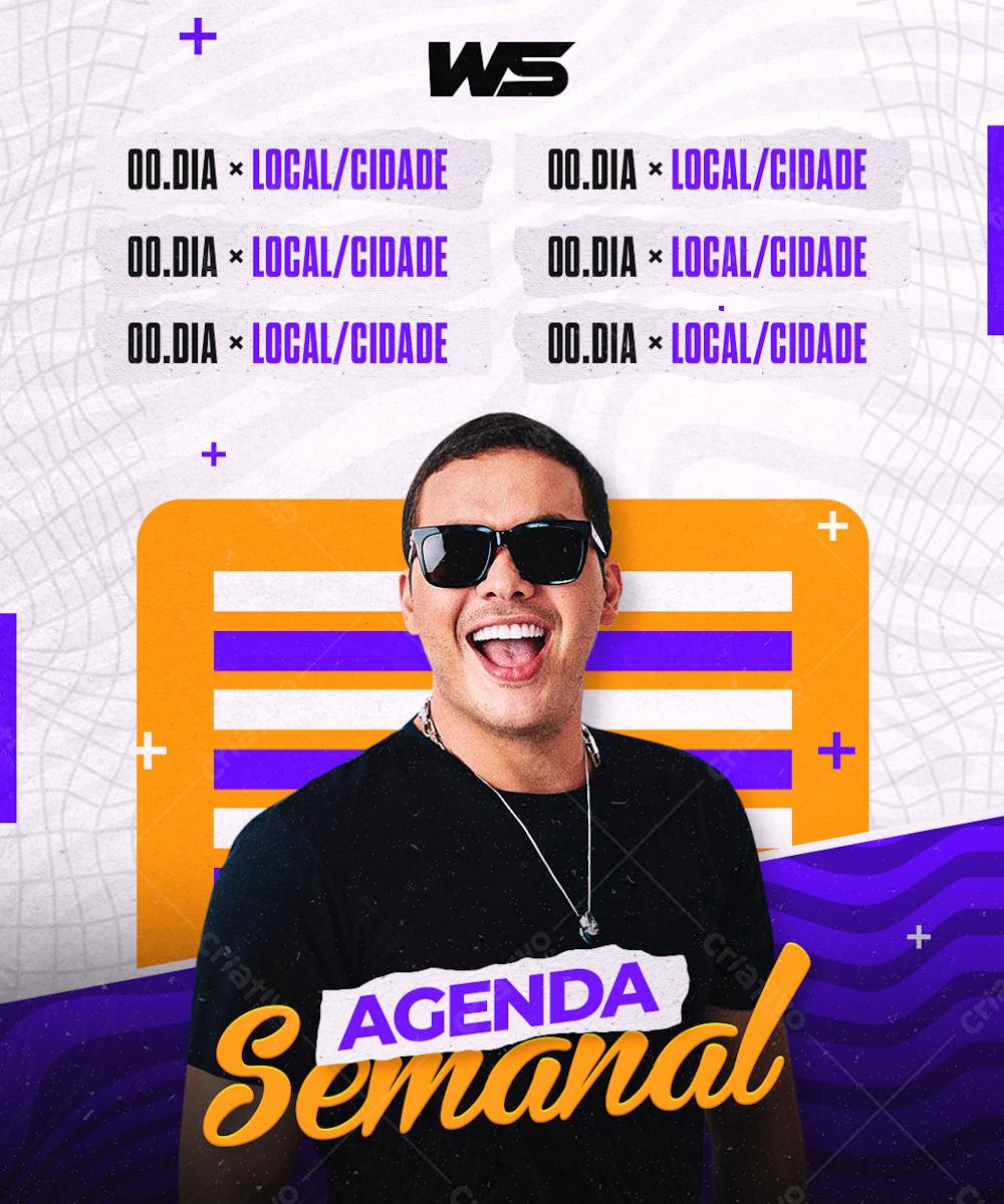 Agenda Semanal Ws Feed Editável