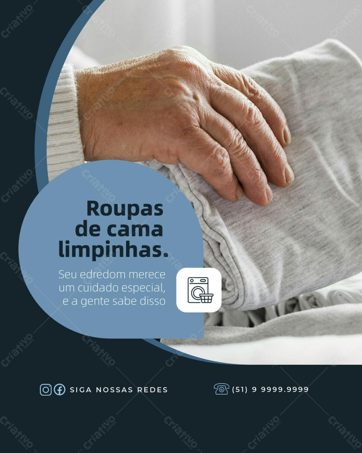 Post para Lavanderia PSD Editável