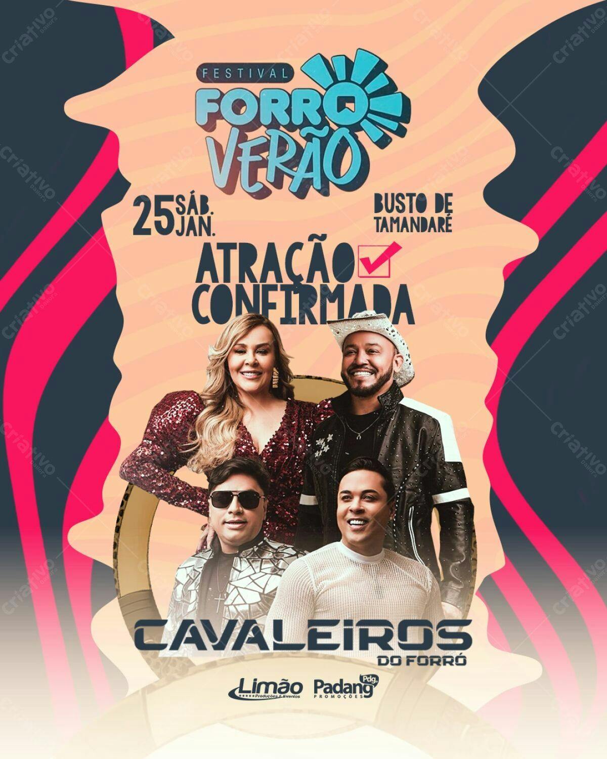 Flyer Festival Forró Verão PSD Editável
