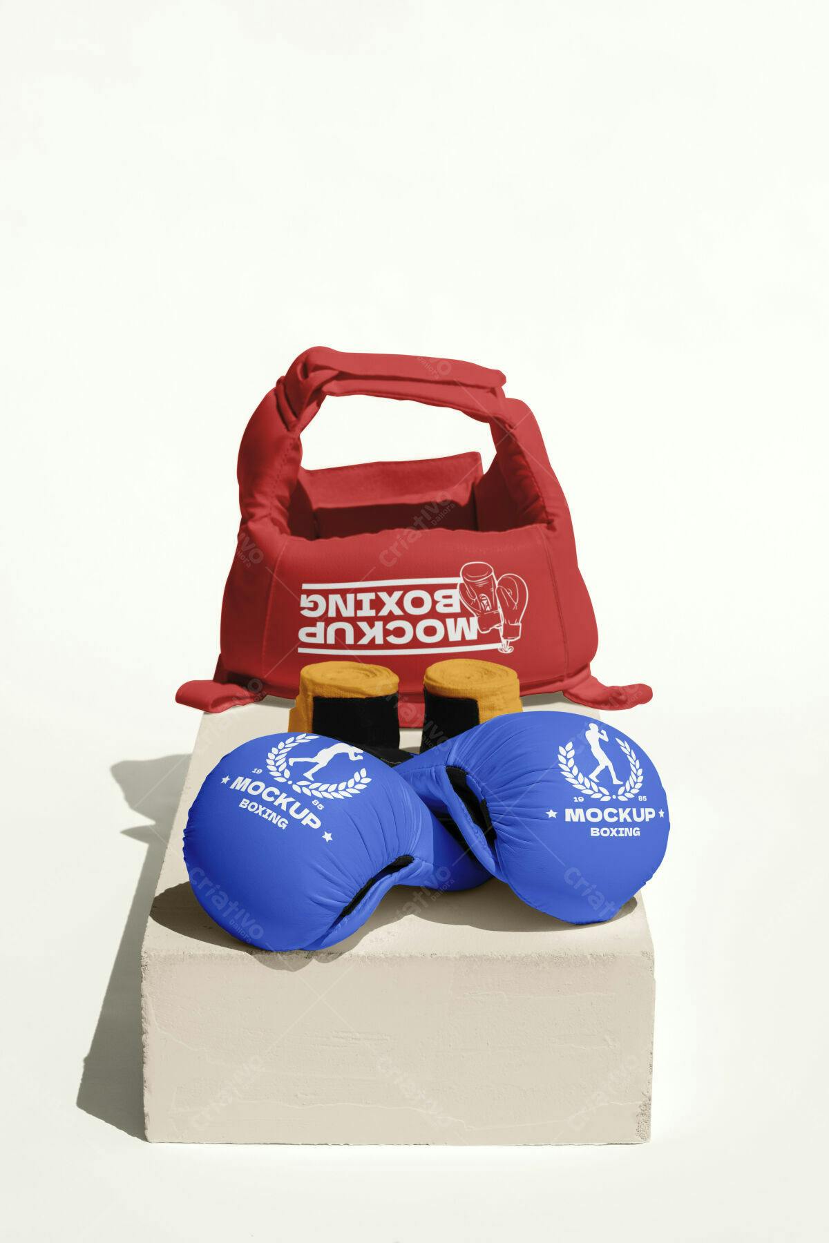 Mockup de Equipamentos de Boxe PSD Editável