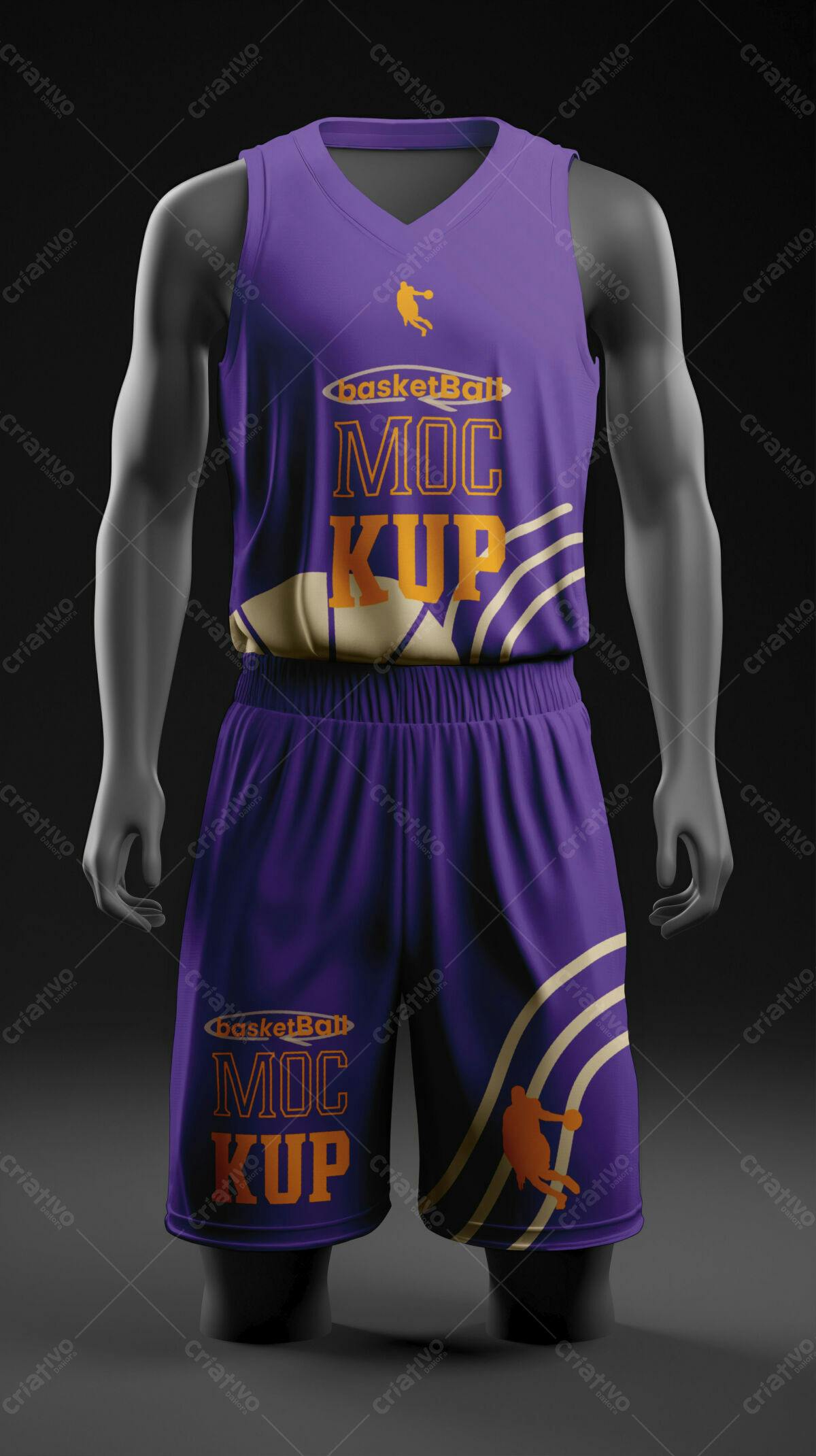Uniforme de Basquete PSD Editável