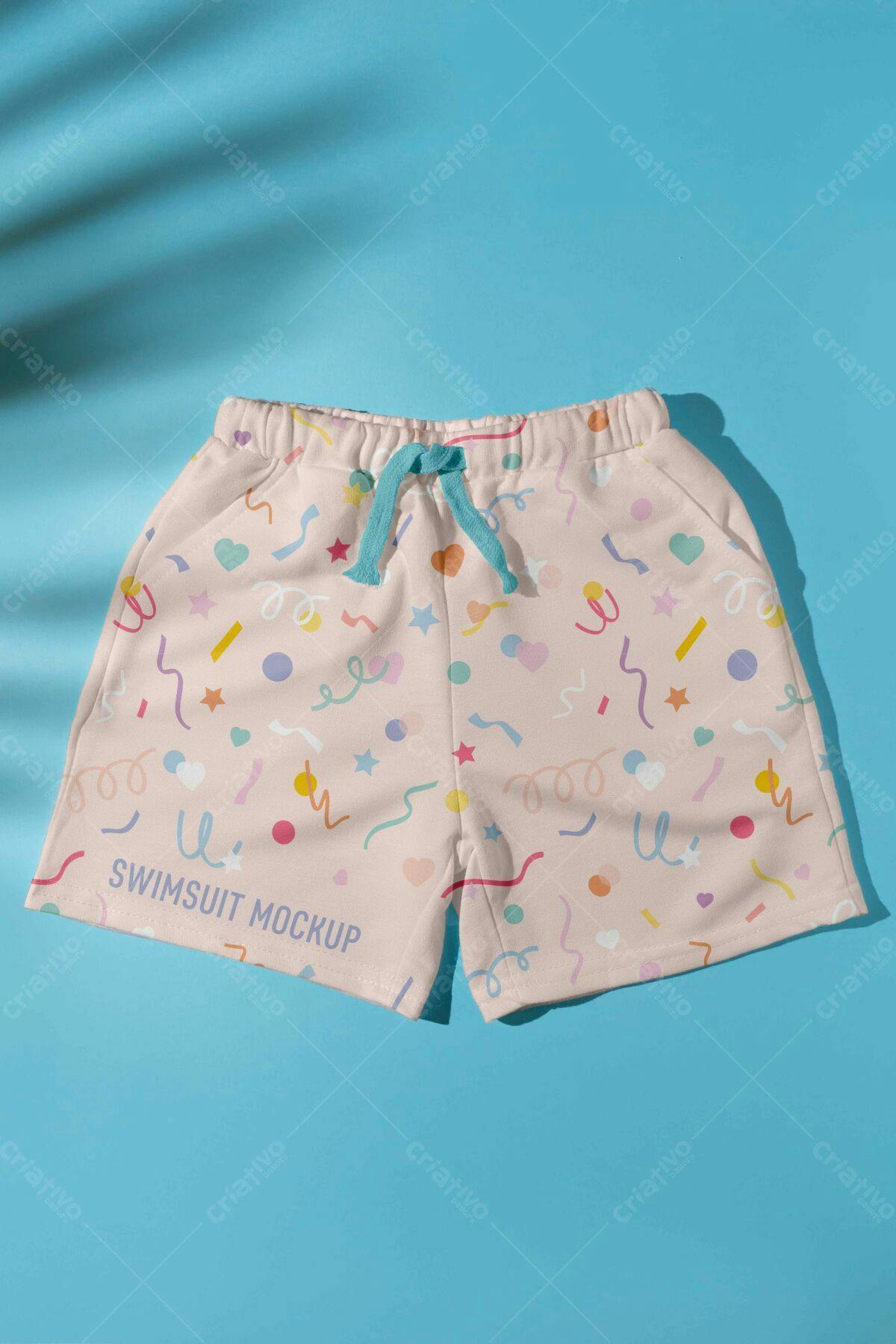 Shorts Infantil Verão PSD Editável