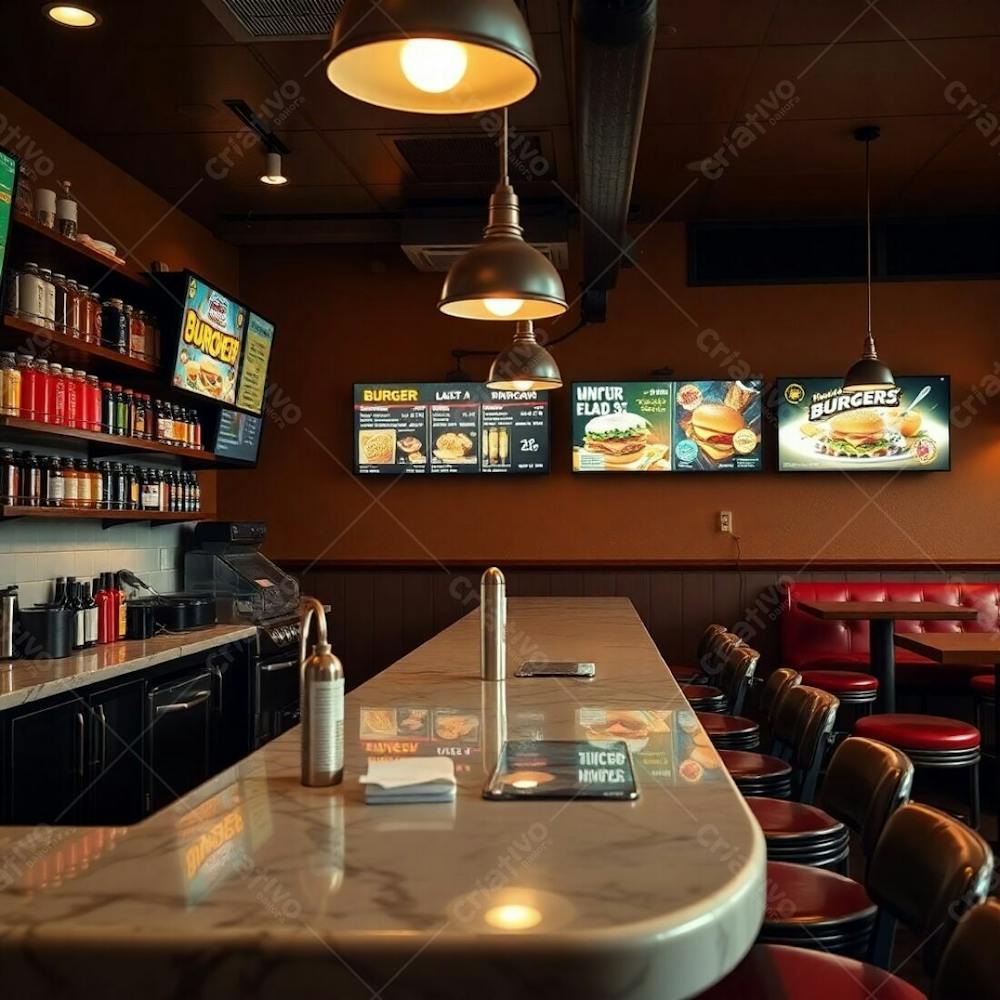 Imagem De Um Balcão De Um Restaurante, Pizzaria, Lanchonete E Hamurgueria Png Gratis Free