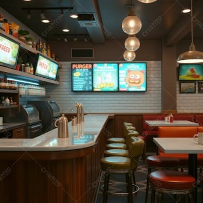 Imagem De Um Balcão De Um Restaurante, Pizzaria, Lanchonete E Hamurgueria Png Gratis Free