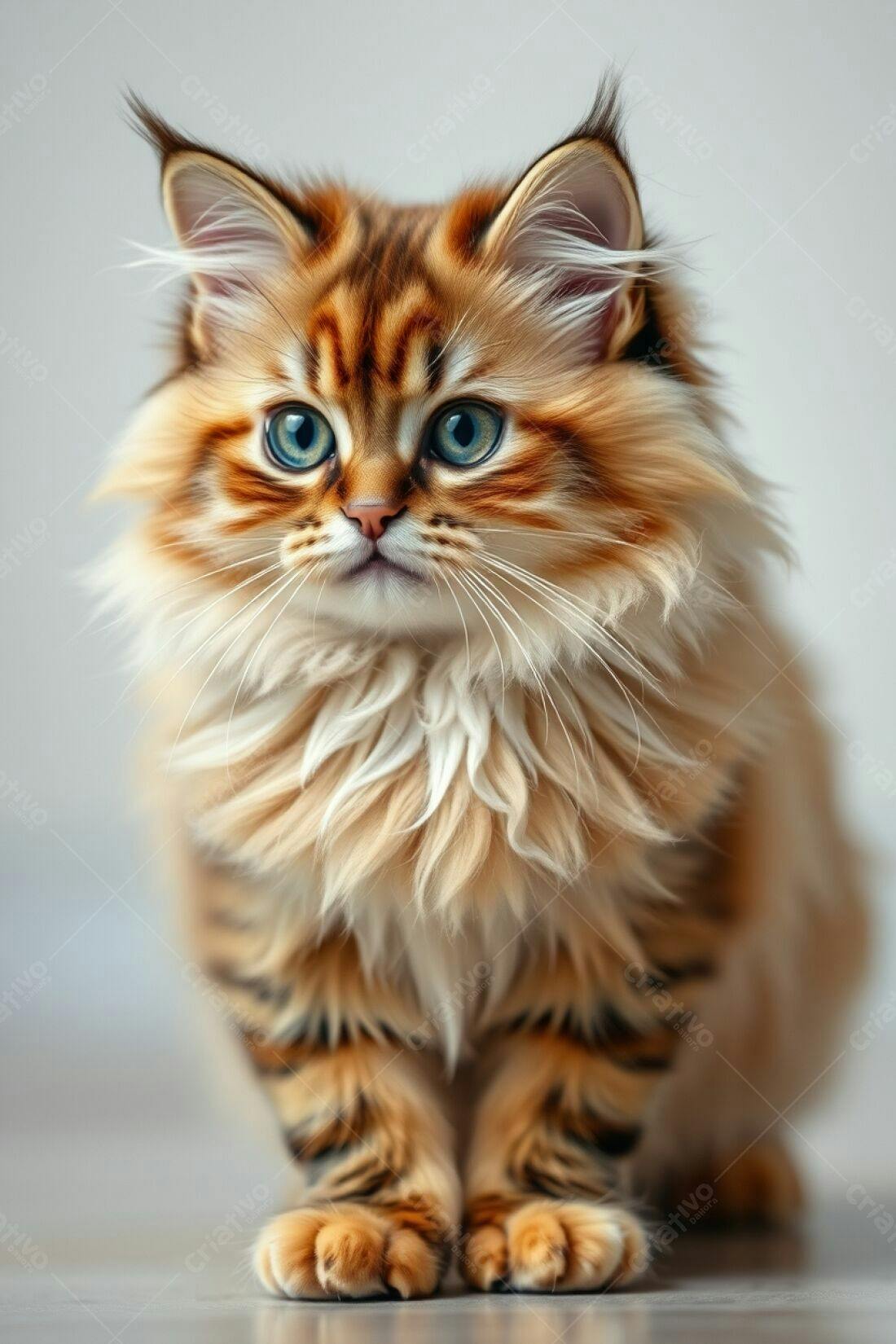 Gatinho fofinho com pelos avermelhados