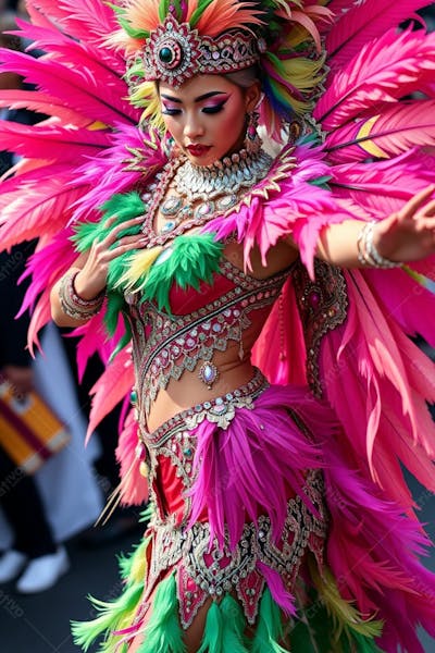 Musa Do Carnaval Mulher Feliz No Carnaval Imagem Em Png Fullhd 4K Gratis