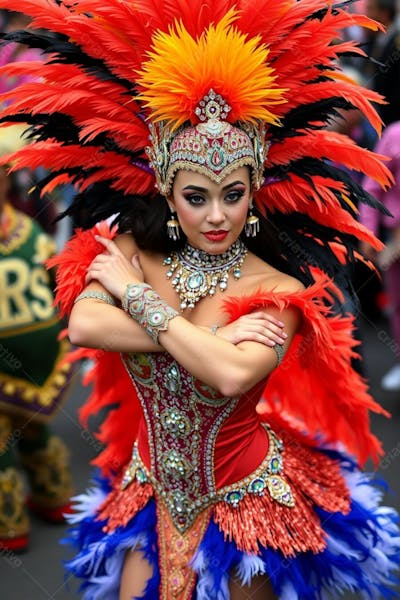 Musa Do Carnaval Mulher Feliz No Carnaval Imagem Em Png Fullhd 4K Gratis