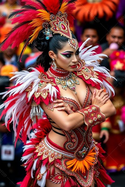 Musa Do Carnaval Mulher Feliz No Carnaval Imagem Em Png Fullhd 4K Gratis