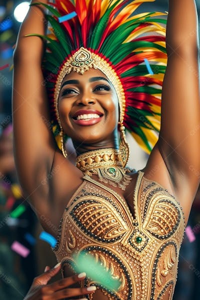 Musa Do Carnaval Mulher Feliz No Carnaval Imagem Em Png Fullhd 4K Gratis