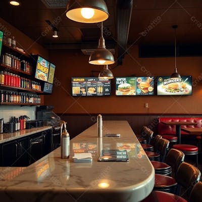 Imagem De Um Balcão De Um Restaurante, Pizzaria, Lanchonete E Hamurgueria Png Gratis Free