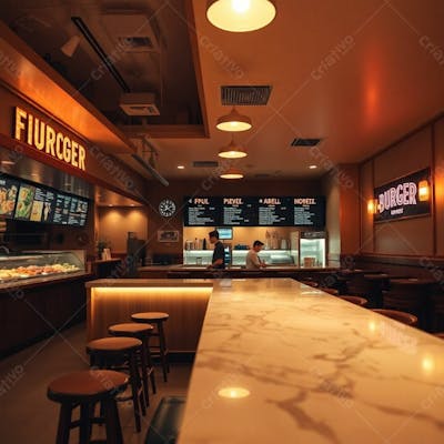 Imagem De Um Balcão De Um Restaurante, Pizzaria, Lanchonete E Hamurgueria Png Gratis Free