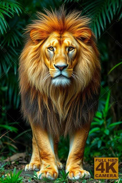 Foto Realista De Um Leão Na Selva Em Png Gratis Free 2025