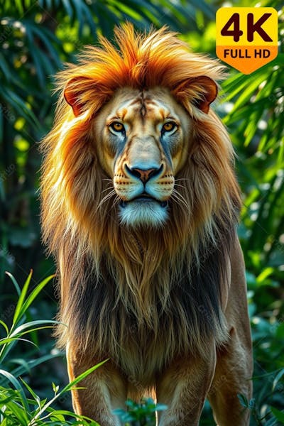 Foto Realista De Um Leão Na Selva Em Png Gratis Free 2025