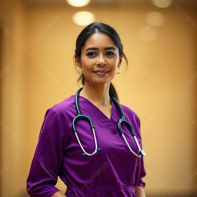 Imagem Png De Médico Vestindo Uniforme Roxo Janeiro Roxo