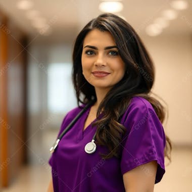 Imagem Png De Médico Vestindo Uniforme Roxo Janeiro Roxo