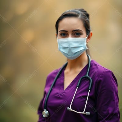 Imagem Png De Médico Vestindo Uniforme Roxo Janeiro Roxo