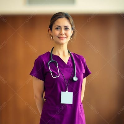 Imagem Png De Médico Vestindo Uniforme Roxo Janeiro Roxo