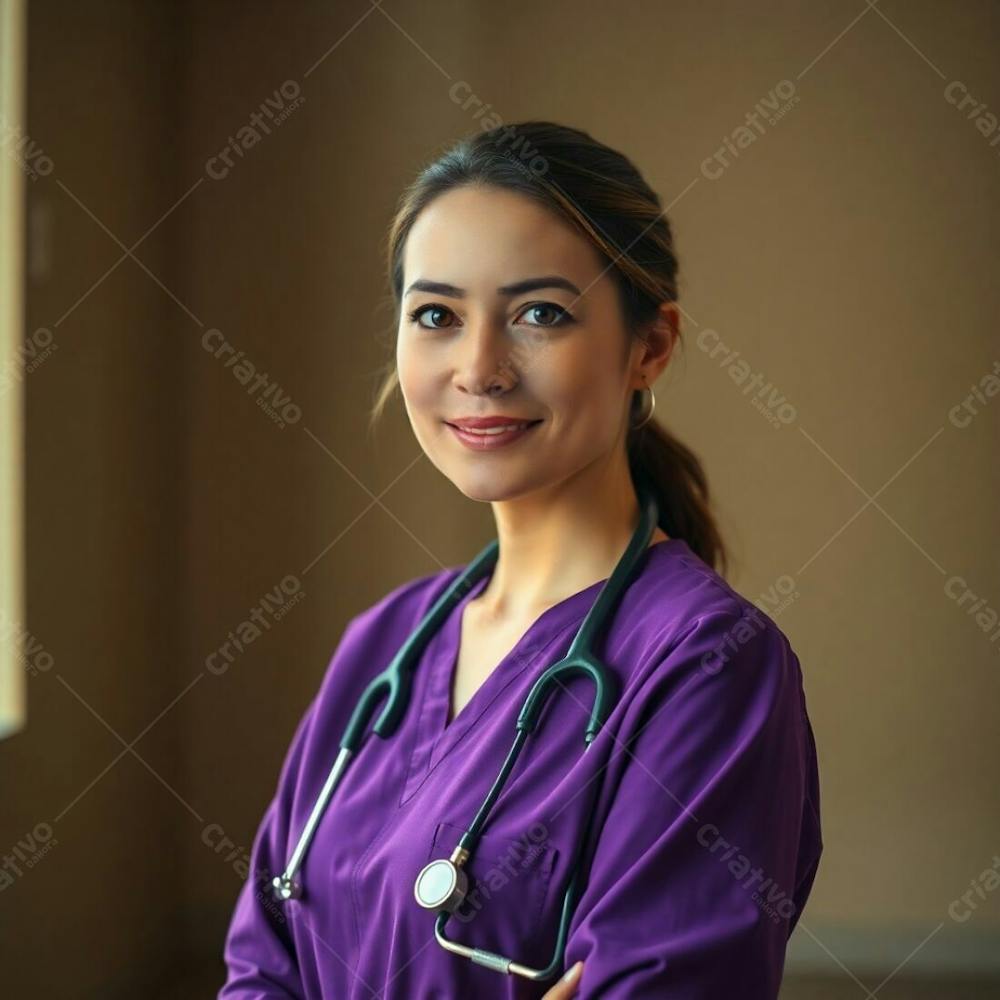 Imagem Png De Médico Vestindo Uniforme Roxo Janeiro Roxo