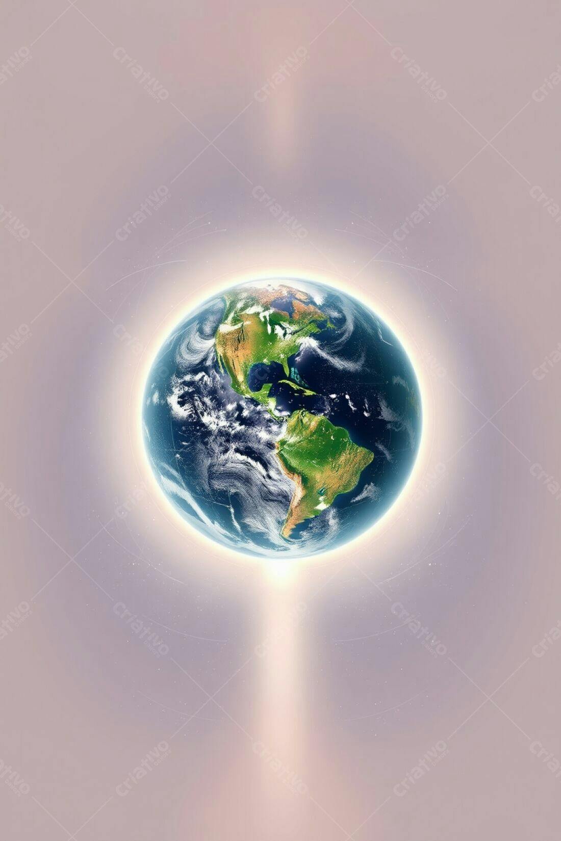 Planeta Terra vista do espaço