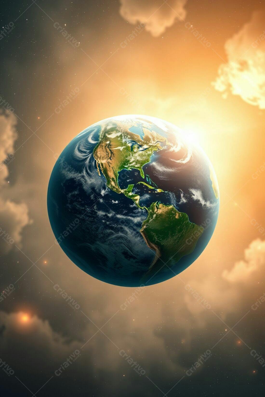 Planeta Terra visto do espaço