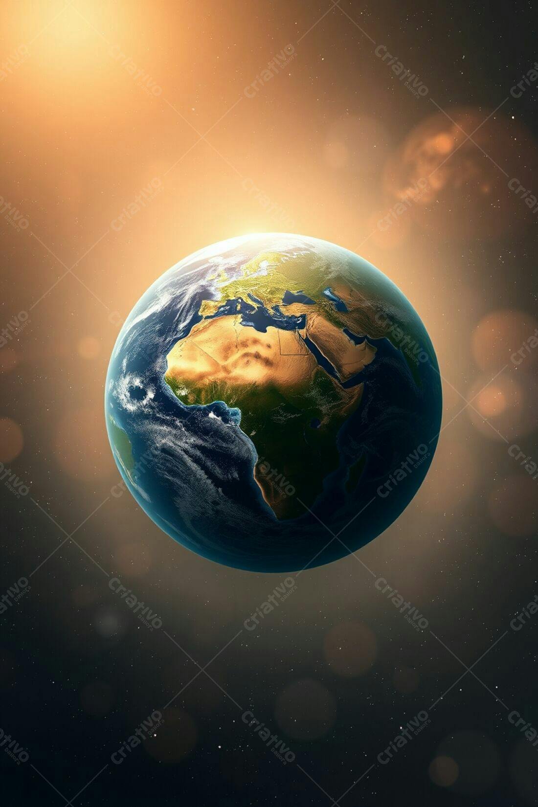 Planeta Terra vista do espaço