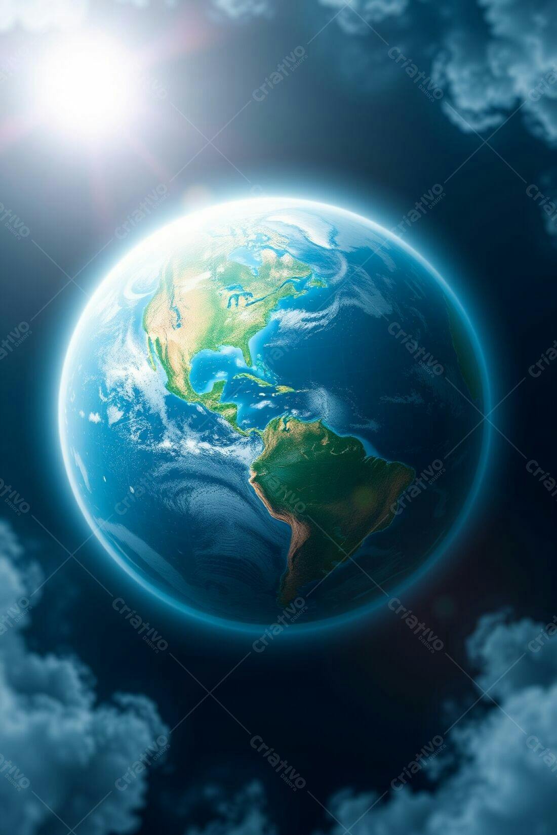 Planeta Terra visto do espaço