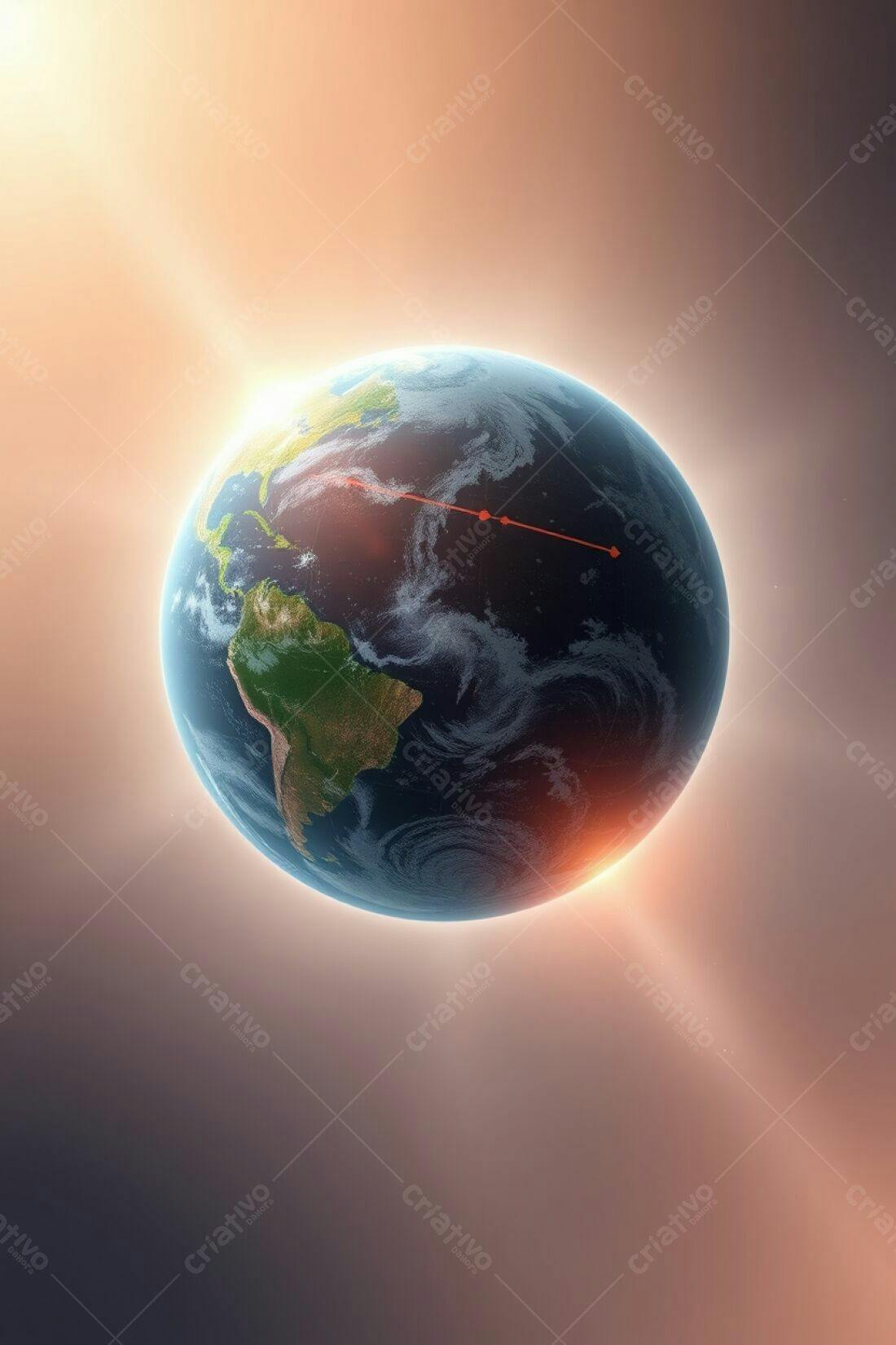 Rota aérea sobre a América Latina