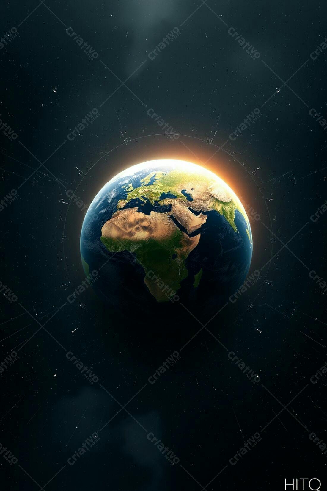 Planeta Terra visto do espaço