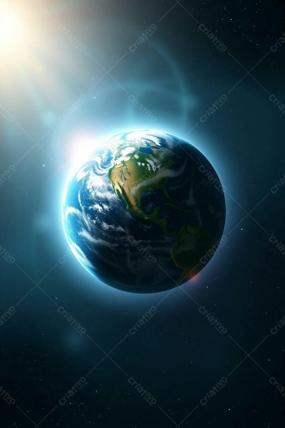 Planeta Terra visto do espaço