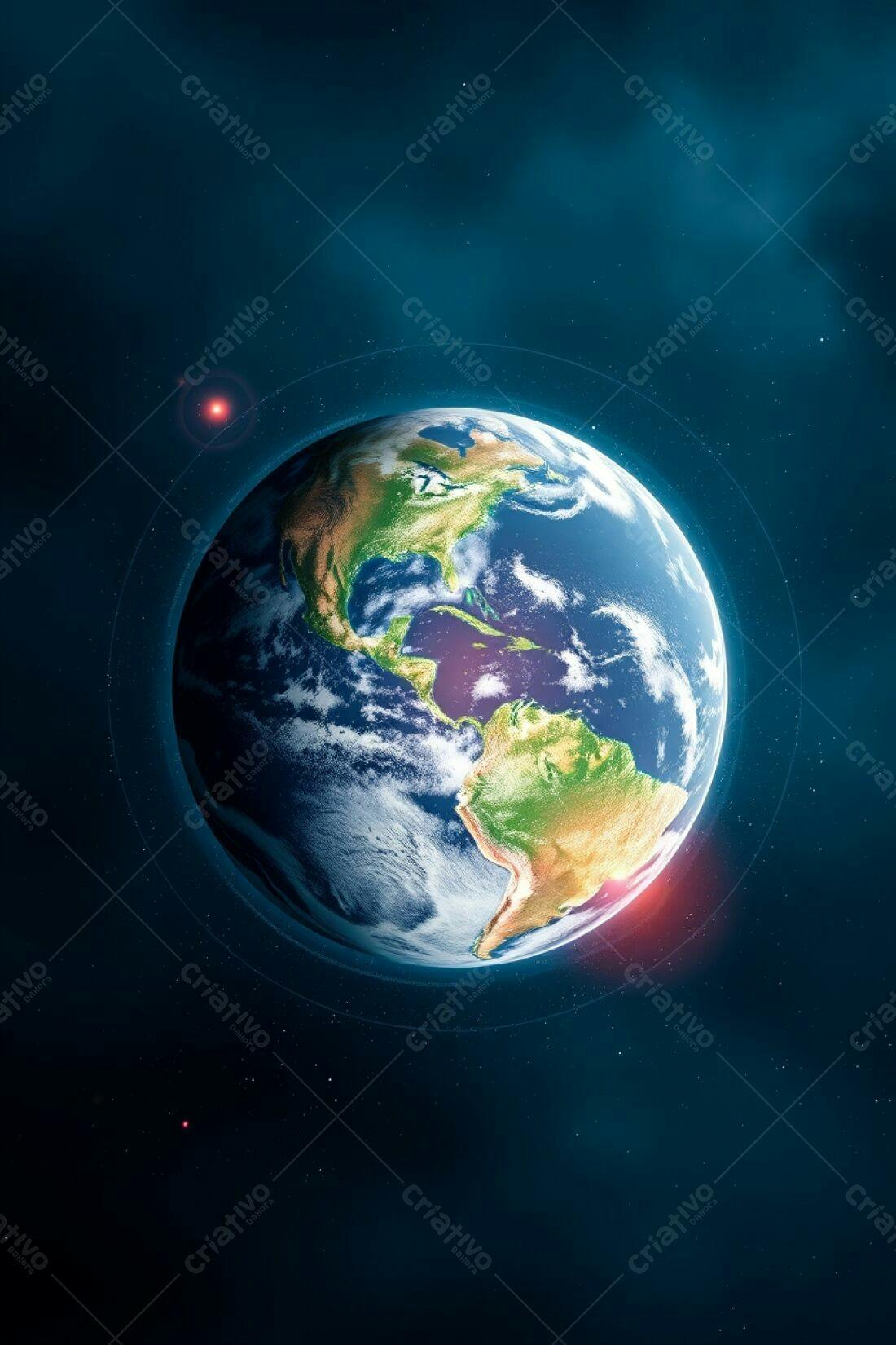 Planeta Terra visto do espaço