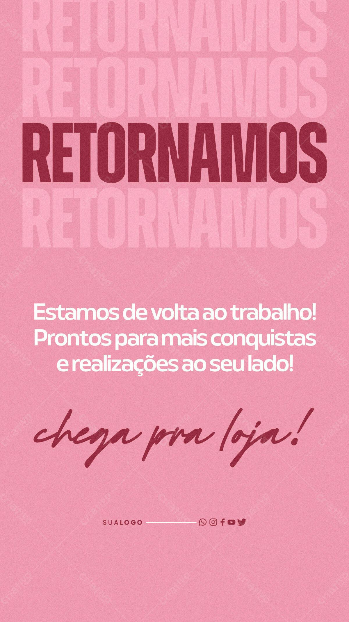 Post Recomeço Loja PSD Editável
