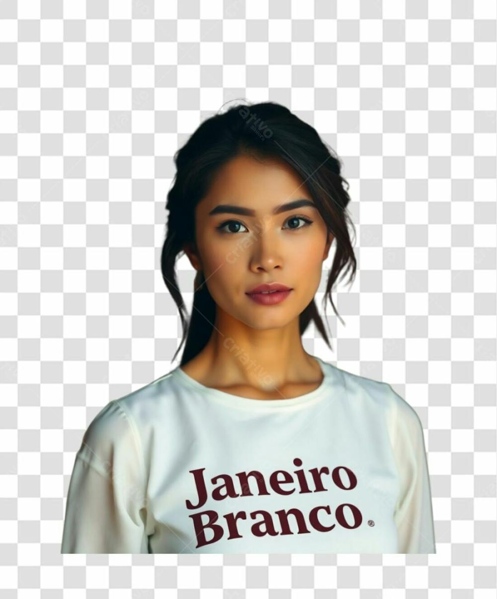 Mulher Com Roupa Branca Janeiro Branco Png Com Fundo Transparente