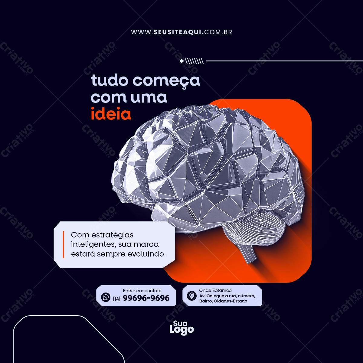 Post para Redes Sociais PSD Editável