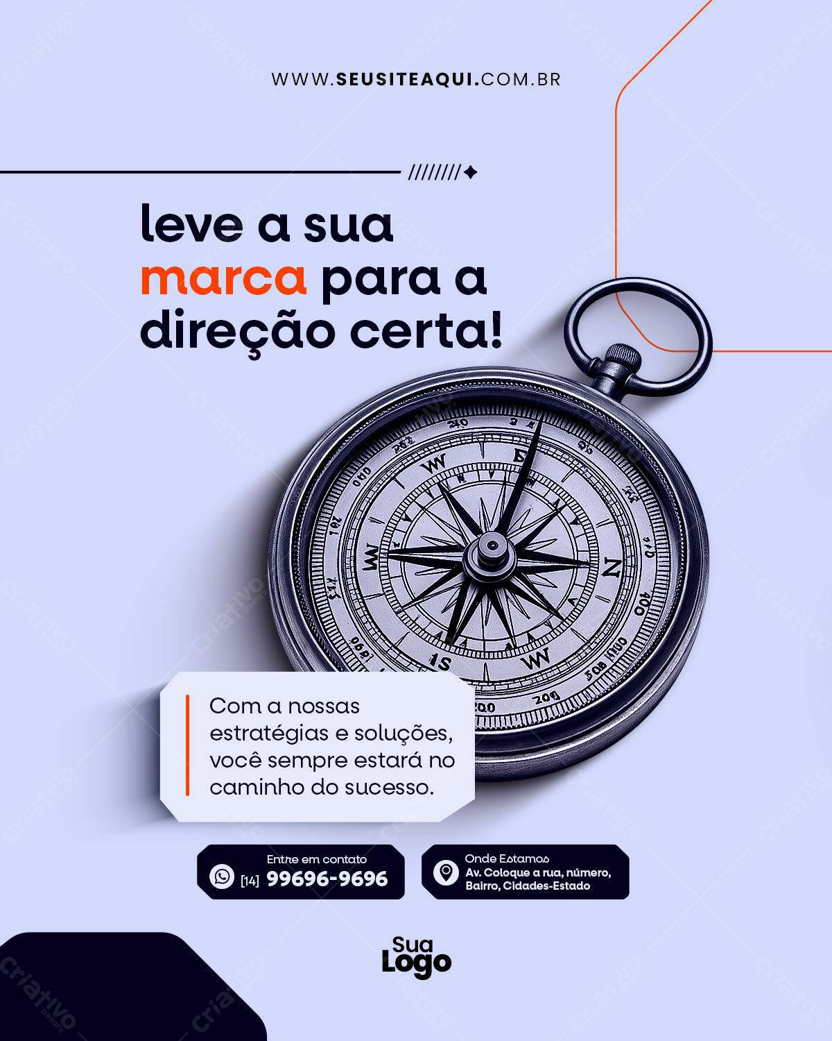 Post para Mídias Sociais PSD Editável