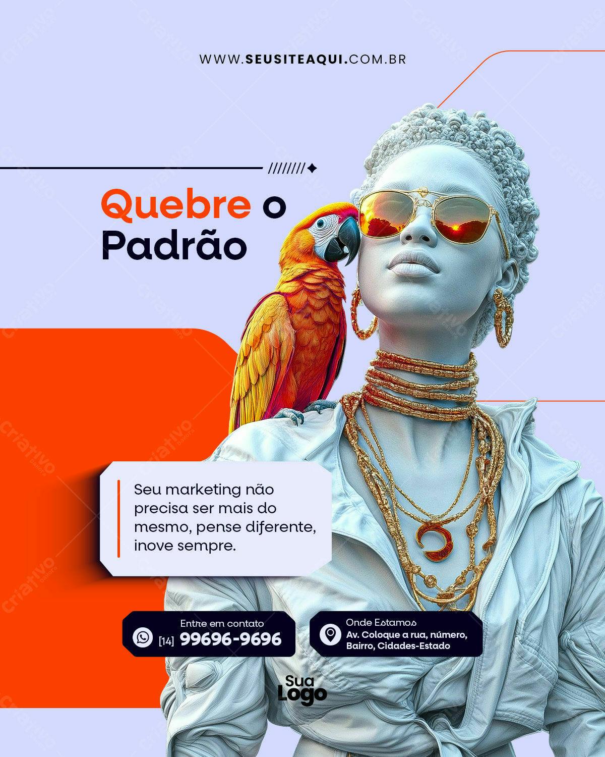 Post para Redes Sociais PSD Editável