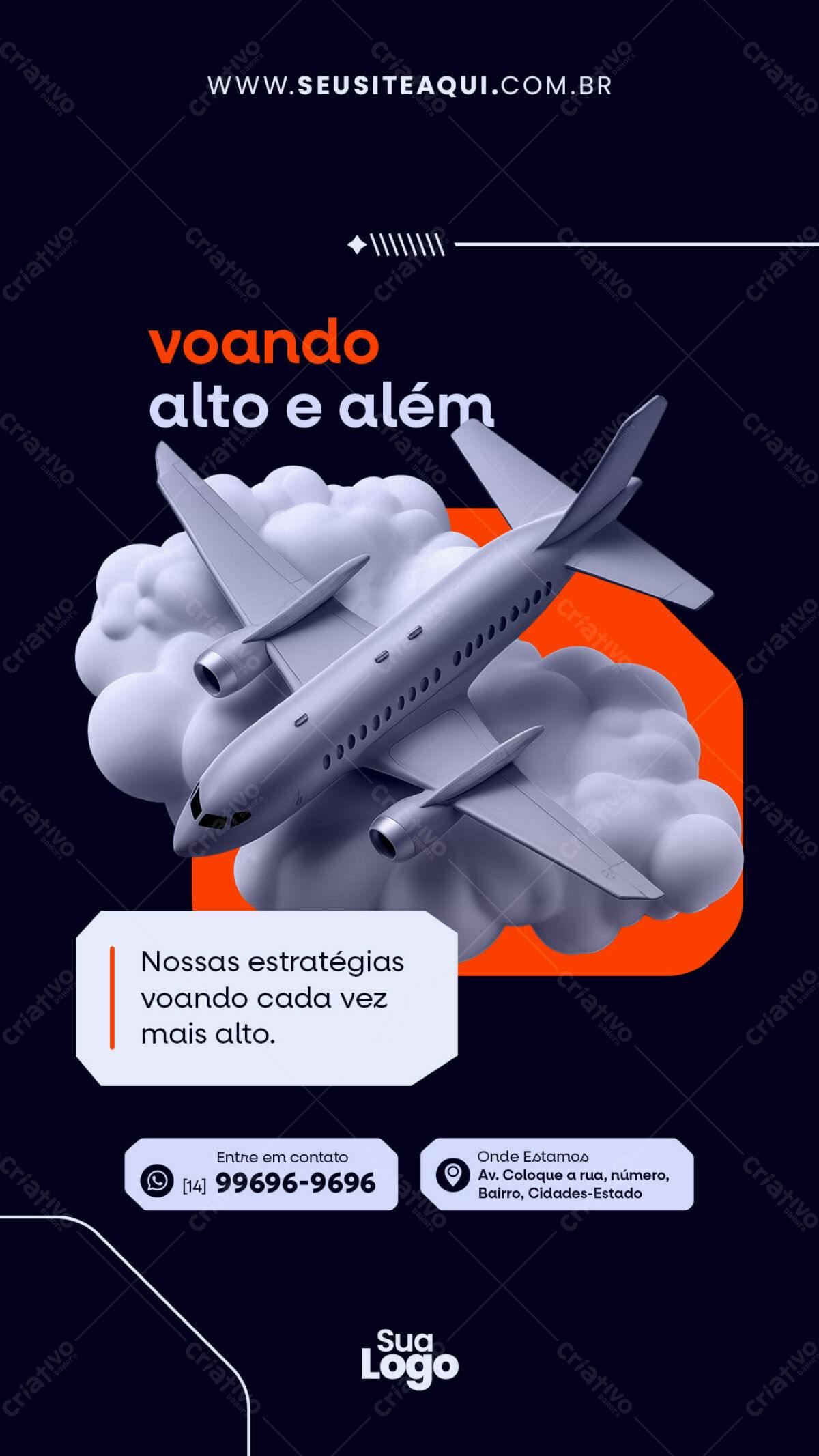 Flyer para Negócios de Sucesso PSD Editável