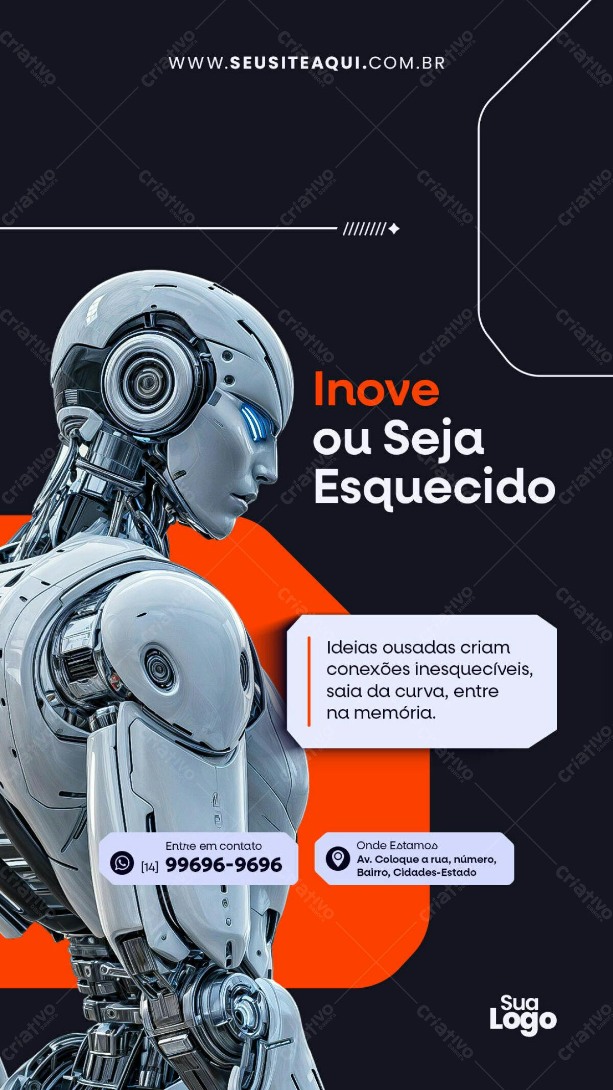 Flyer Inove ou Seja Esquecido PSD Editável