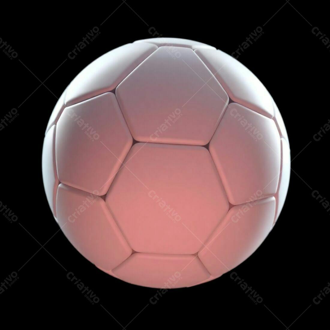 Bola de futebol branca em fundo preto